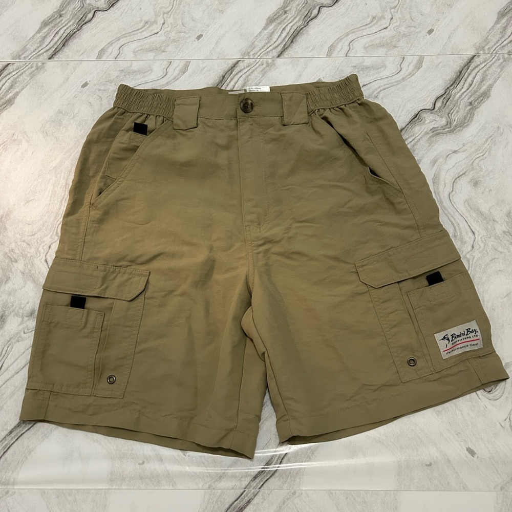 Bimini Bay Khaki Cargo Shorts Size 32